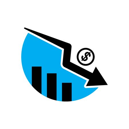 Fall economic symbolのイラスト素材