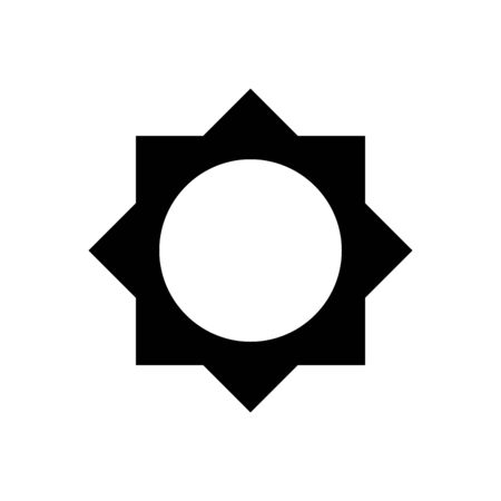 Islamic symbol eight point star vector shape. Design template vectorのイラスト素材