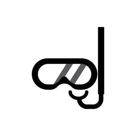 Swimming goggles icon. Design template vectorのイラスト素材