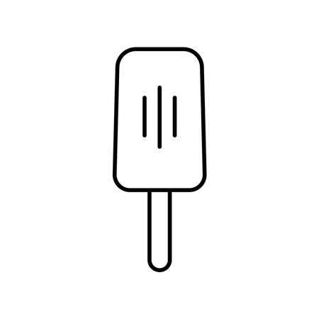 Ice cream line icon. Design template vectorのイラスト素材