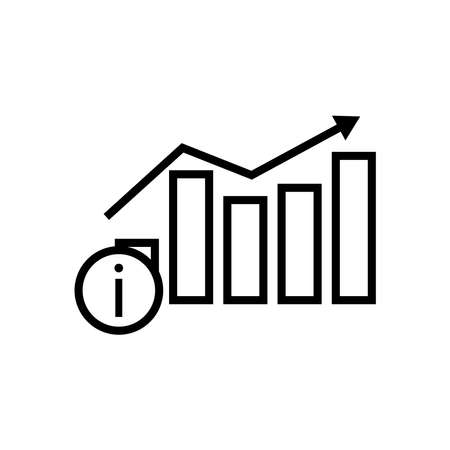 Business information line icon. Design template vectorのイラスト素材