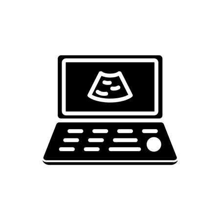 Ultrasound diagnosis medical icon. Design template vectorのイラスト素材