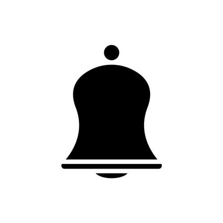 bell icon. winter symbol. simple design editable. design vector illustrationのイラスト素材