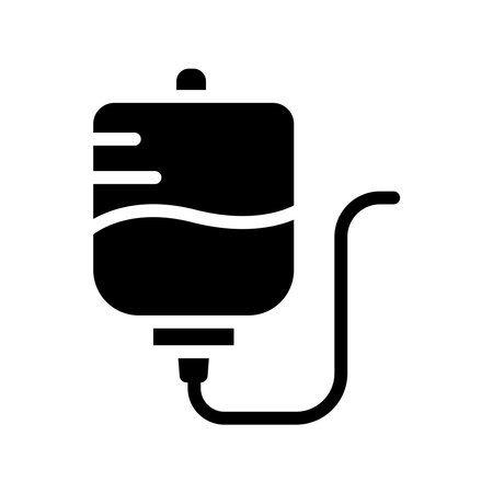 Infusion glyph icon. simple design editable. design vector illustrationのイラスト素材