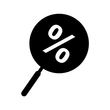 Discount search icon. simple design editable. Design template vectorのイラスト素材