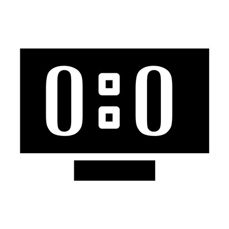 Soccer scoreboard icon. Simple illustration of soccer scoreboard vector icon mobile concept and web design. simple design editable. Design template vectorのイラスト素材