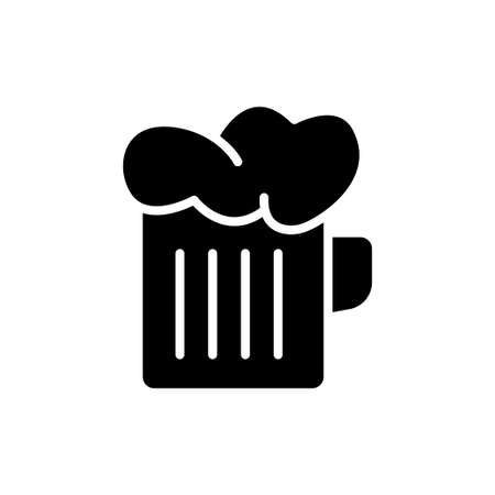 Beer mug icon. Element of drinks icon for mobile concept and web apps. Premium icon on white background. Editable stroke. Design template vectorのイラスト素材