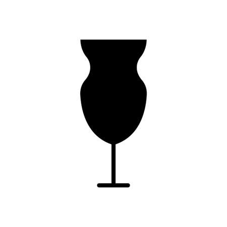 cocktail glass icon. Editable stroke. Design template vectorのイラスト素材