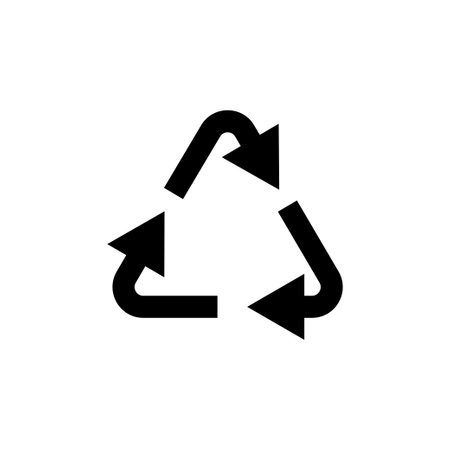 Packaging symbol for cargo business. Recycle line icon. Editable stroke. Design template vectorのイラスト素材