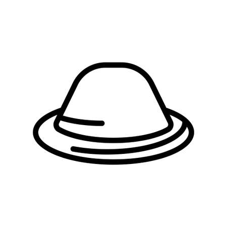 Hat icon. outline style icon. simple illustration. Editable stroke. Design template vectorのイラスト素材