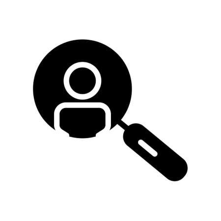 Customer search icon. Business symbol. simple illustration. Editable stroke. Design template vectorのイラスト素材