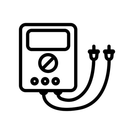 Multimeter line icon. simple design editable. Design template vectorのイラスト素材