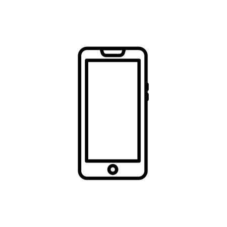 Mobile phone icon. Icon related to electronic, technology. line icon style. Simple design editableのイラスト素材