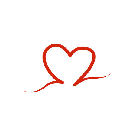 Heart line icon illustration. Simple design editable. Design vectorのイラスト素材