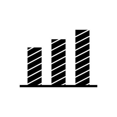 Graphics up icon illustration. icon related to fintech. Glyph icon style. Simple design editableのイラスト素材