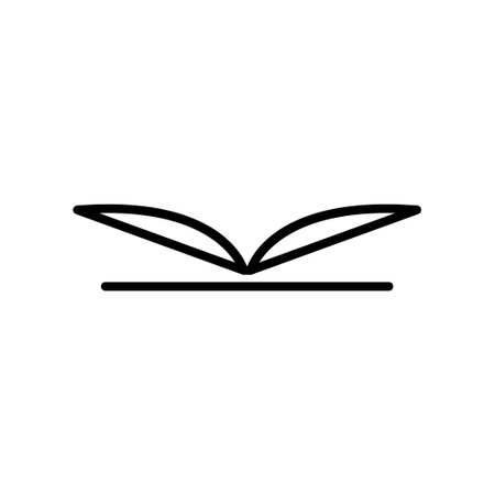 Open book line icon illustration. icon illustration related to read. Simple vector design editable.のイラスト素材