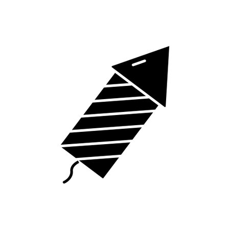 Firecrackers icon illustration. icon related to lunar new year. asian traditional. glyph icon style. Simple vector design editableのイラスト素材
