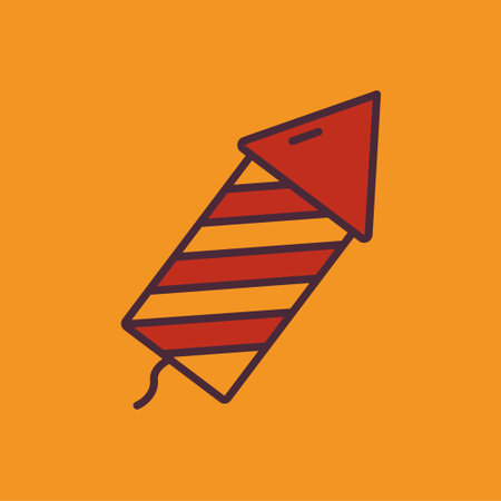 Firecrackers icon illustration. icon related to lunar new year. asian traditional. Two tone icon...