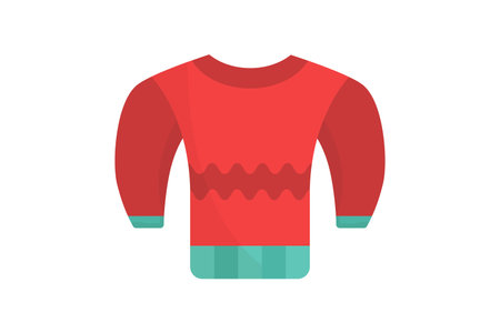 Knitwear icon illustration. icon related to shopping. Flat icon style. Simple vector design editableのイラスト素材