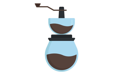 Coffee grinder icon illustration. icon related to coffee element. Flat icon style. Simple vector design editableのイラスト素材