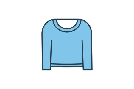 Sweater Icon. Icon related to clothes icon set. flat line icon style. Simple vector design editableのイラスト素材