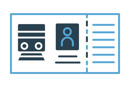 train ticket icon. icon related to ticket for train travel. duotone icon style. element illustrationのイラスト素材
