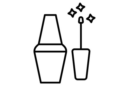 nail polish icon. icon related to manicures and nail treatments. line icon style. element illustrationのイラスト素材