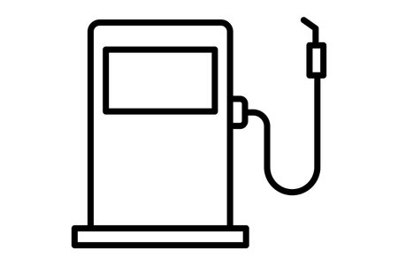 gas station icon. icon related to fuel and service stations. line icon style. element illustrationのイラスト素材