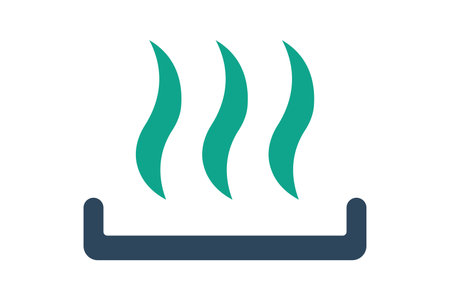 Heating icon. icon related to utilities. solid icon style. utilities elements vector illustrationのイラスト素材