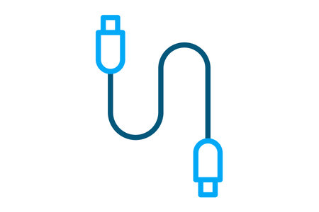 Cable icon. line icon style. icon related to technology. IT architecture elements vector...