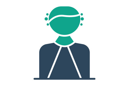 Judge icon. solid icon style. icon related to decision making. law elements vector illustrationのイラスト素材