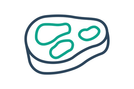 Beef icon. line icon style. icon related to meat. food elements vector illustrationのイラスト素材