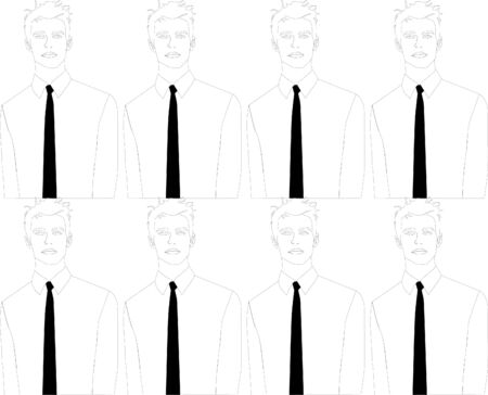  Man With Black Tie Background Imageのイラスト素材