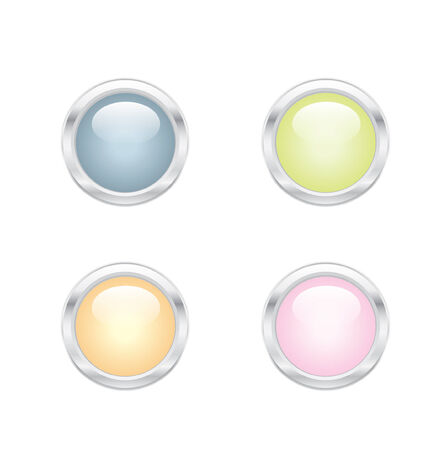 Candy Color Web 2.0 Buttonsのイラスト素材