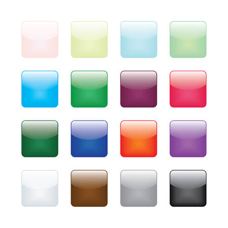 Round Corner Glossy Buttonsのイラスト素材