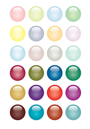 Glossy Button Setのイラスト素材