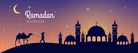Beautiful Ramadan Banner Template Designのイラスト素材