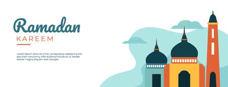 Ramadan Kareem Simple Banner Designのイラスト素材