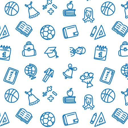 School line patternのイラスト素材