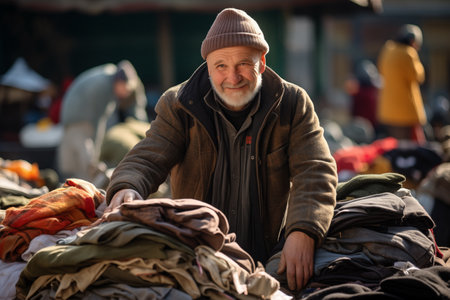 a man chooses clothesの素材