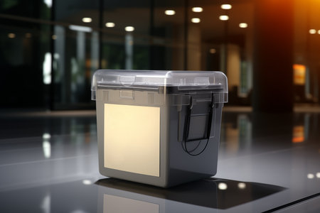 ballot box for elections in office.の素材