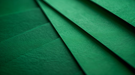 Close up of green paper sheets. Abstract background and texture for design.の素材