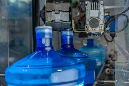 drink water mineral production lineの写真素材