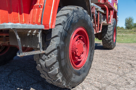 close-up covered 4x4 fire truck