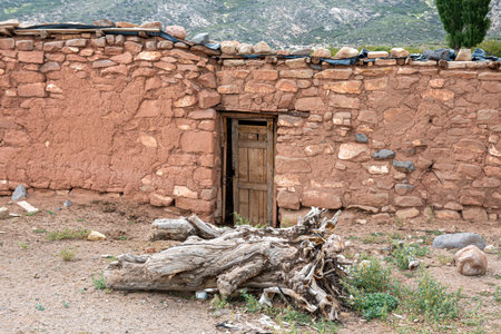 old abandoned primitive house of Argentina aboriginesの写真素材