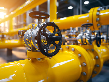 Gas pipes in refineryの素材