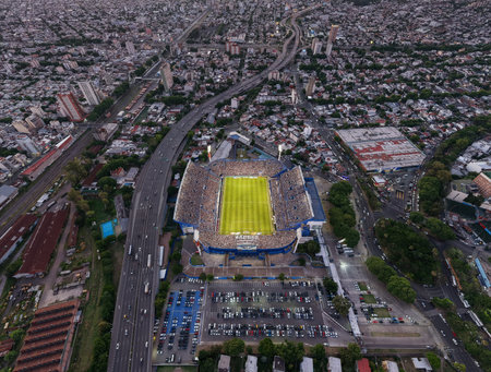 Buenos Aires, Argentina, December 15, 2024; Velez vs. Huracan soccer match, Argentine Cup. Velez champion 2024の写真素材