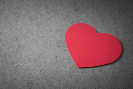 Lovely heart on wooden tableの写真素材