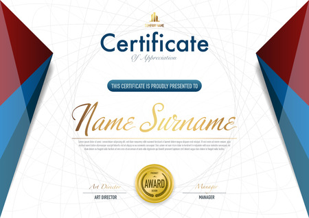 Certificate template luxury and diploma style,vector illustration.のイラスト素材