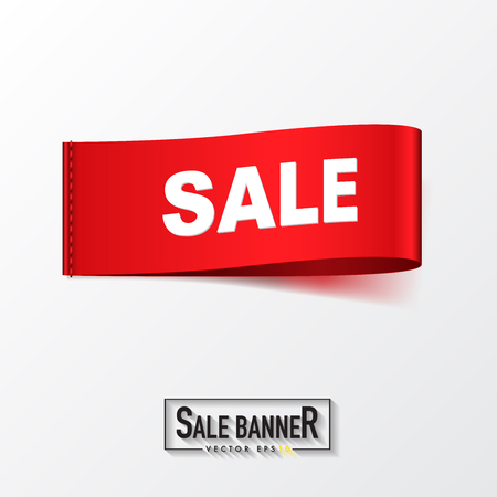 Sale ribbon and clothing label design,vector illustration.のイラスト素材
